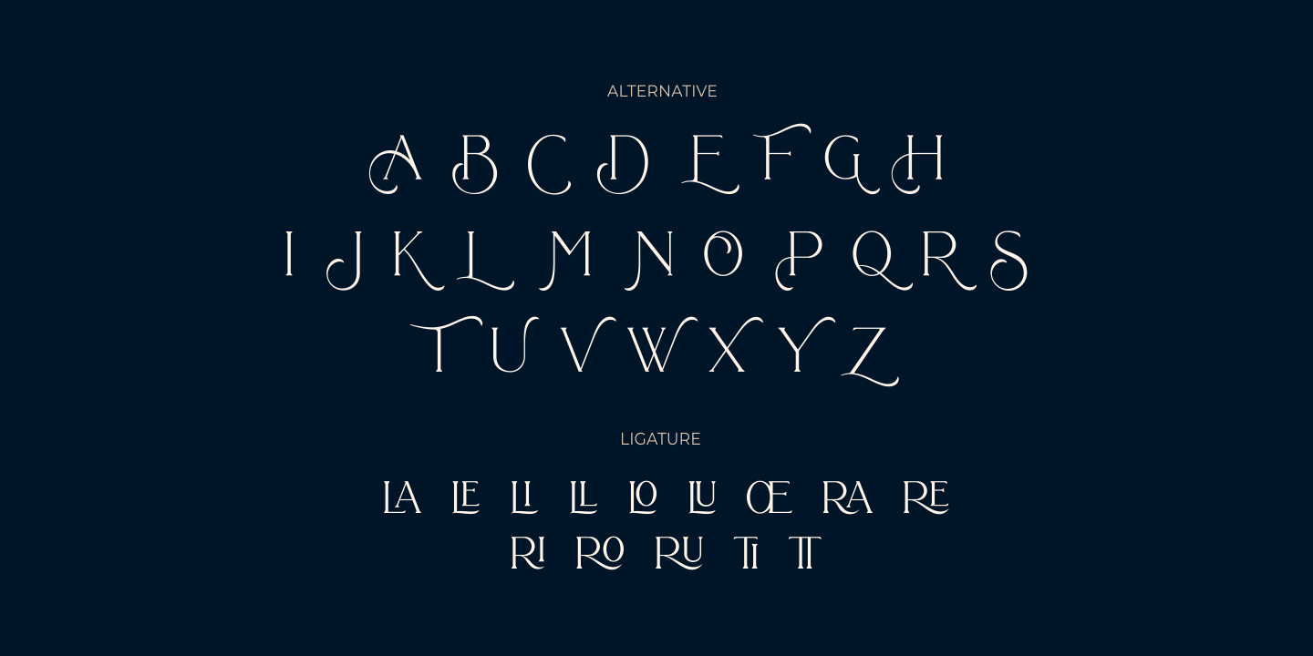 Example font Bollent #3